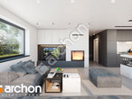 Проект дома ARCHON+ Дом в шишковиках 8 (Г2E) ВИЭ дневная зона (визуализация 1 вид 1)
