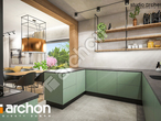 Проект дома ARCHON+ Дом в лещиновнике визуализация кухни 1 вид 1