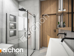 Проект будинку ARCHON+ Будинок в лещиновнику візуалізація ванни (візуалізація 3 від 2)
