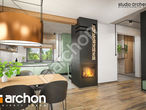 Проект будинку ARCHON+ Будинок в лещиновнику денна зона (візуалізація 1 від 7)