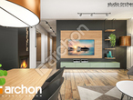 Проект дома ARCHON+ Дом в лещиновнике дневная зона (визуализация 1 вид 3)