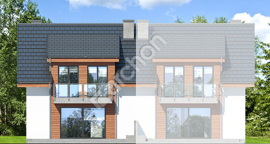 Дворовий фасад Будинок в клематисах 20 (Б) вер.2