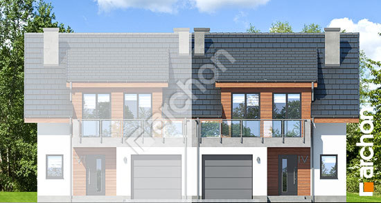 Передній фасад Будинок в клематисах 20 (Б) вер.2