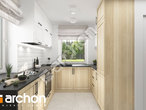 Проект дома ARCHON+ Дом в бруснике вер.3 визуализация кухни 1 вид 2