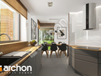 Проект будинку ARCHON+ Будинок у вістерії 2 (B) візуалізація кухні 1 від 3