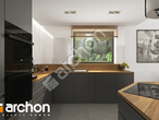 Проект дома ARCHON+ Дом в вистерии 2 (B) визуализация кухни 1 вид 1