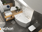 Проект будинку ARCHON+ Будинок у вістерії 2 (B) візуалізація ванни (візуалізація 3 від 5)
