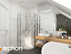 Проект дома ARCHON+ Дом в вистерии 2 (B) визуализация ванной (визуализация 3 вид 3)