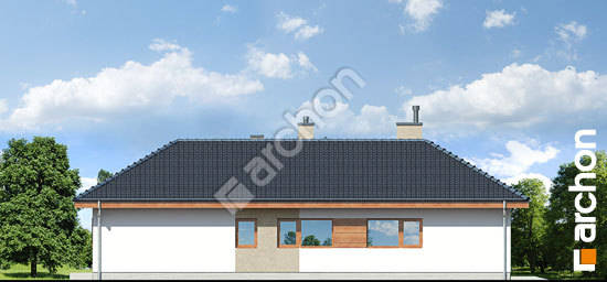 Боковой фасад Дом в колокольчиках