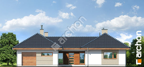 Передний фасад Дом в колокольчиках