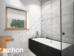 Проект дома ARCHON+ Дом под липкой визуализация ванной (визуализация 3 вид 2)