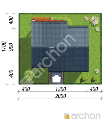 Проект дома ARCHON+ Дом под липкой Ситуація