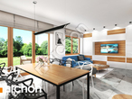 Проект дома ARCHON+ Дом под липкой дневная зона (визуализация 1 вид 5)