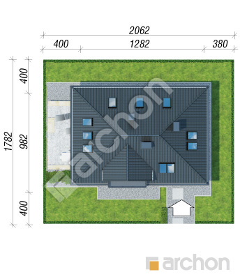 Проект дома ARCHON+ Дом в авокадо (Н) Ситуація