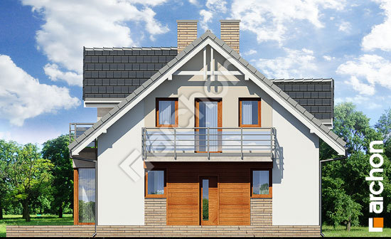 Передний фасад Дом в рододендронах 5 (ВH)