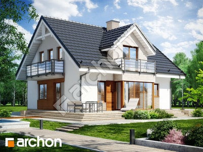 Проект будинку ARCHON+ Будинок в рододендронах 5 (ВH) Вид 2