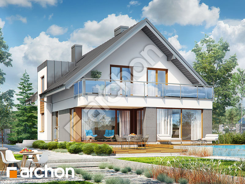 Проект дома ARCHON+ Дом в червени 3 (П) Вид 1