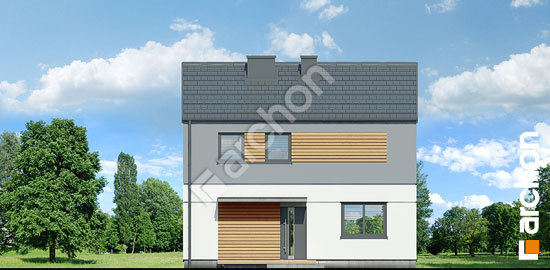 Передний фасад Дом в чернике 2