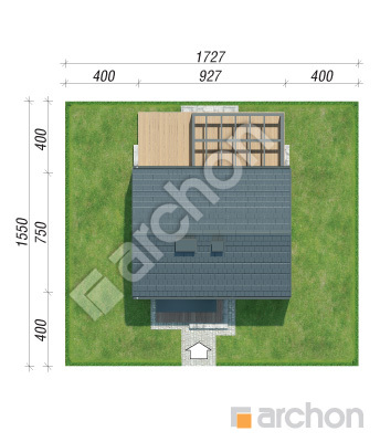 Проект дома ARCHON+ Дом в чернике 2 Ситуація