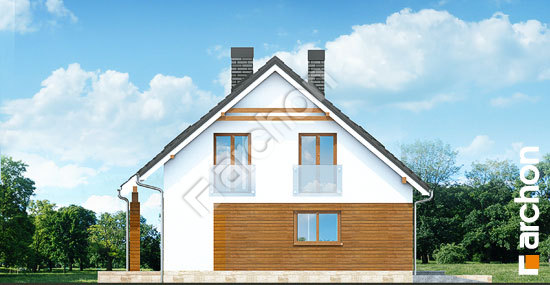 Бочний фасад Будинок в яблонках (Г2)