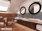 Проект будинку ARCHON+ Будинок в яблонках (Г2) візуалізація ванни (візуалізація 1 від 3)