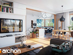 Проект дома ARCHON+ Дом в алоизиях дневная зона (визуализация 1 вид 1)