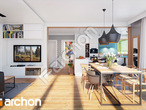 Проект дома ARCHON+ Дом в алоизиях дневная зона (визуализация 1 вид 2)