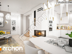 Проект дома ARCHON+ Дом в журавках (П) визуализация кухни 2 вид 1