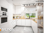 Проект дома ARCHON+ Дом в журавках (П) визуализация кухни 2 вид 2