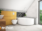 Проект будинку ARCHON+ Будинок в хлорофитумі 3 візуалізація ванни (візуалізація 3 від 2)