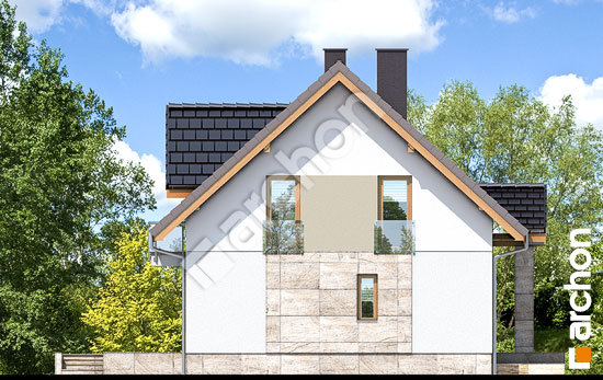 Бочний фасад Будинок в полуниці 3