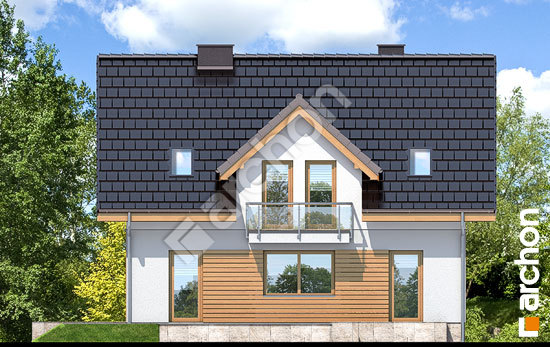 Дворовий фасад Будинок в полуниці 3