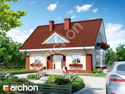 Проект дома ARCHON+ Дом в клеверках 2 