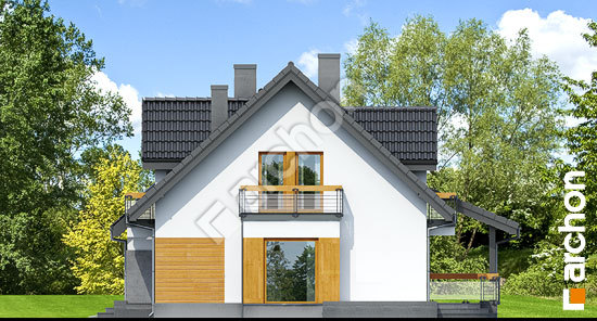 Боковой фасад Дом в тамарисках 4 (Г2Н)