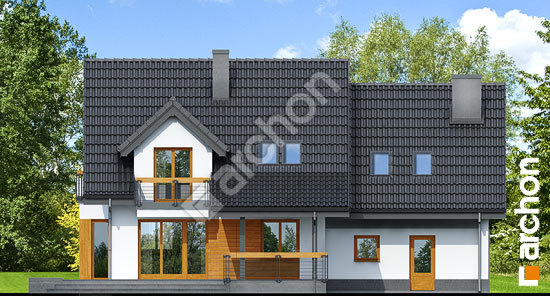 Дворовой фасад Дом в тамарисках 4 (Г2Н)