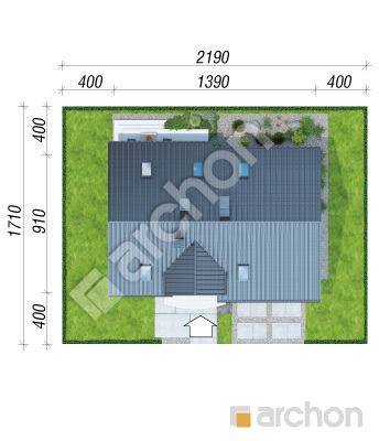 Проект дома ARCHON+ Дом в люцерне (Г2) Ситуація