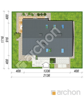 Проект дома ARCHON+ Дом в гейджее (П) Ситуація