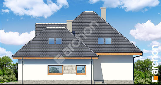 Боковой фасад Дом в рукколе 2 (Г2H)