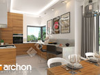 Проект дома ARCHON+ Дом в грушках визуализация кухни 1 вид 1