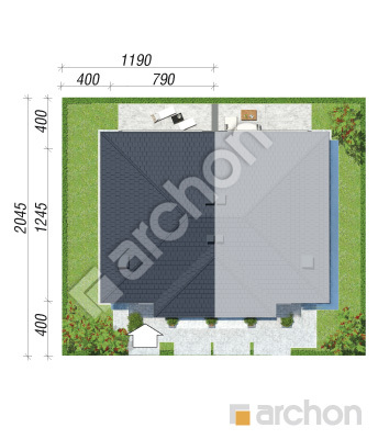 Проєкт будинку ARCHON+ Вілла Юлія 5 (БТ) Ситуація