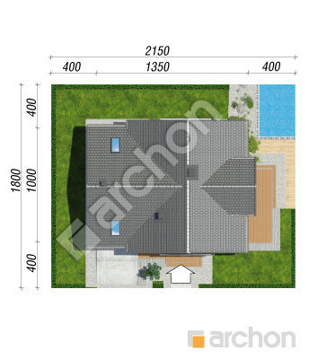 Проєкт будинку ARCHON+ Будинок в буддлеях 2 Ситуація