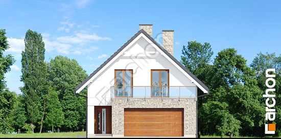 Передній фасад Будинок в купині (Г2)