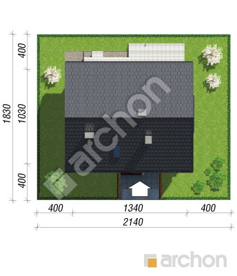 Проект дома ARCHON+ Дом под красной рябиной 9 Ситуація