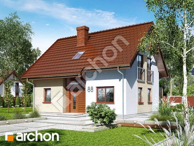 Проєкт будинку ARCHON+ Будинок в хлорофітумі (П) 