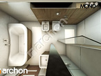 Проект будинку ARCHON+ Будинок в журавках 2 візуалізація ванни (візуалізація 1 від 5)