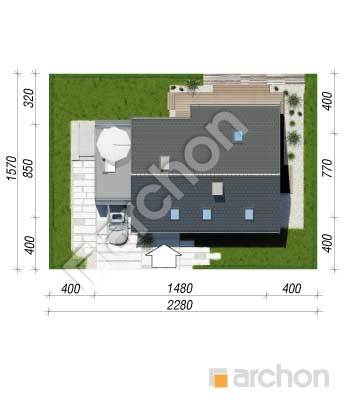 Проєкт будинку ARCHON+ Будинок в цитринках Ситуація