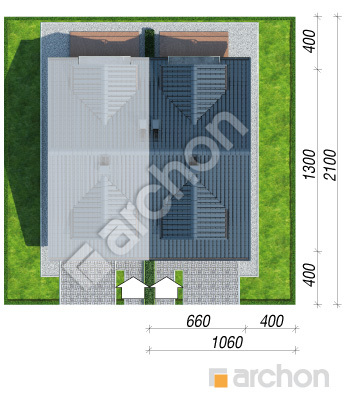 Проект дома ARCHON+  Дом под гинко (ГБСМ) Ситуація