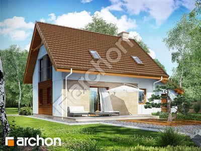 Проект будинку ARCHON+ Будинок в хлорофітумі 2 (Г) Вид 2