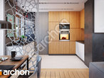 Проект дома ARCHON+ Дом в сирени 2 визуализация кухни 1 вид 1