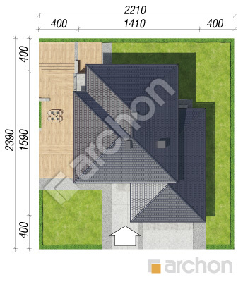 Проект дома ARCHON+ Вилла Элиза Ситуація